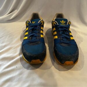Adidas Vibrant Blue and Yellow Shoes Men’s Size 10.5